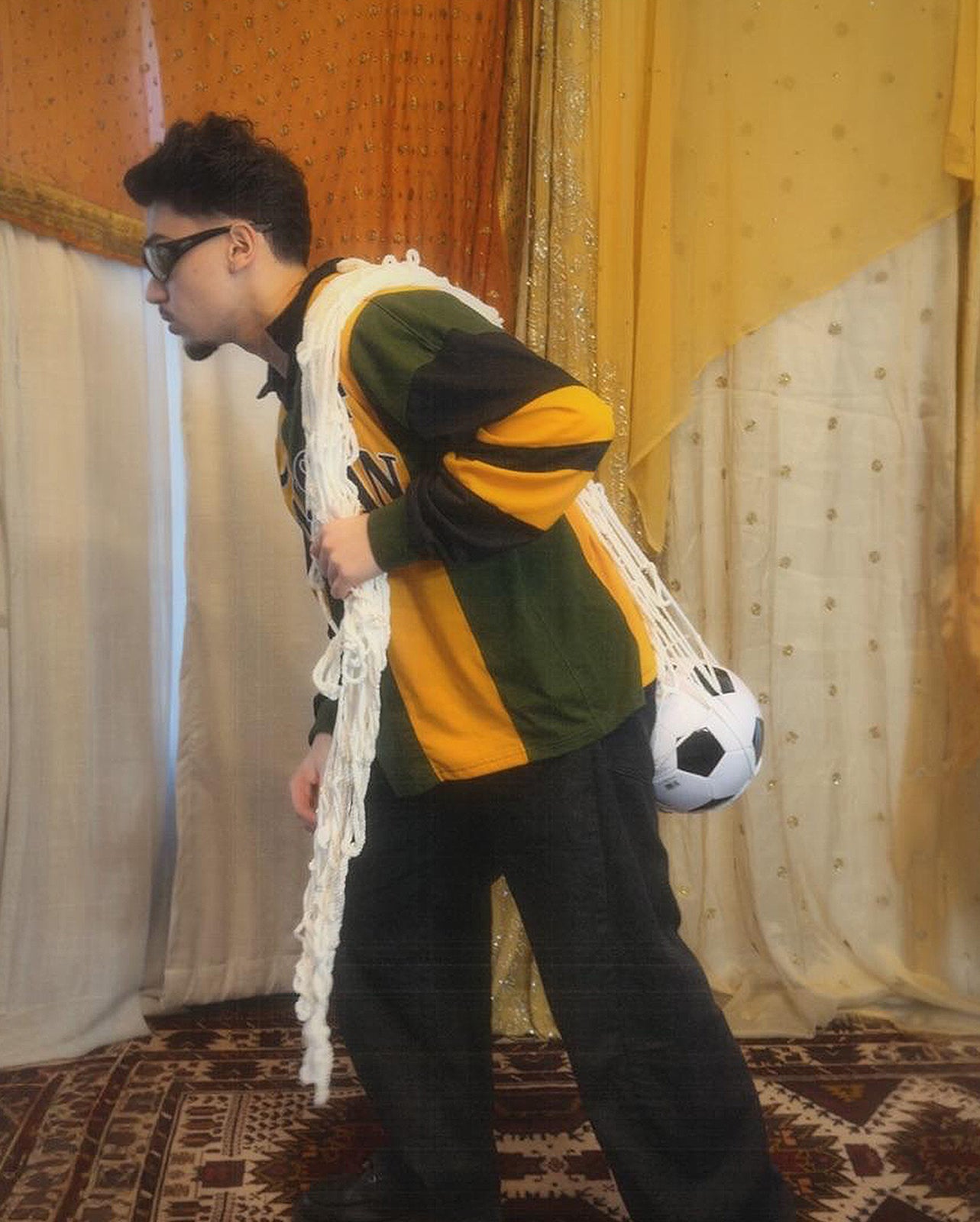 Goal Keeper LS Pakistan Striped Cotton Jersey: #4 | Restock Pre-Order