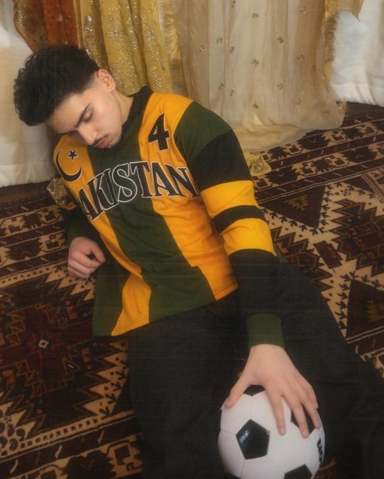 Goal Keeper LS Pakistan Striped Cotton Jersey: #4 | Restock Pre-Order