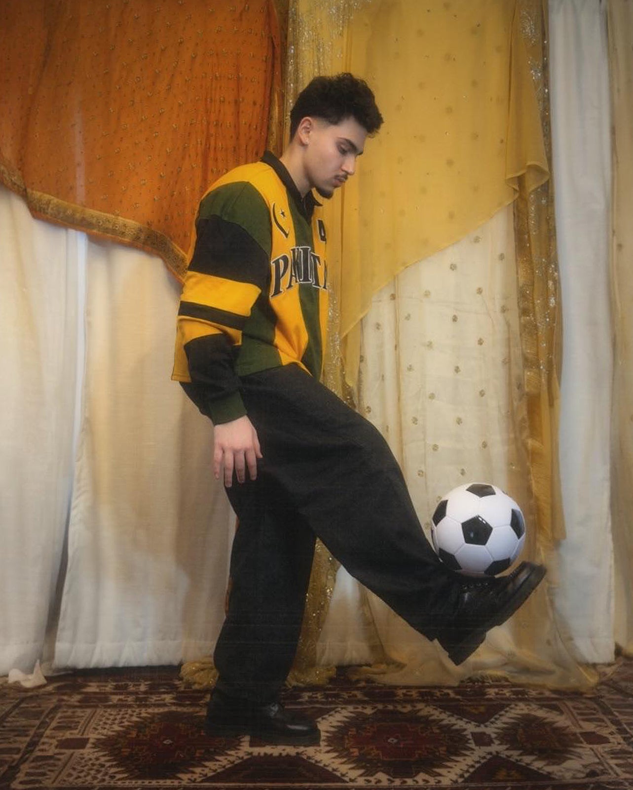 Goal Keeper LS Pakistan Striped Cotton Jersey: #4 | Restock Pre-Order