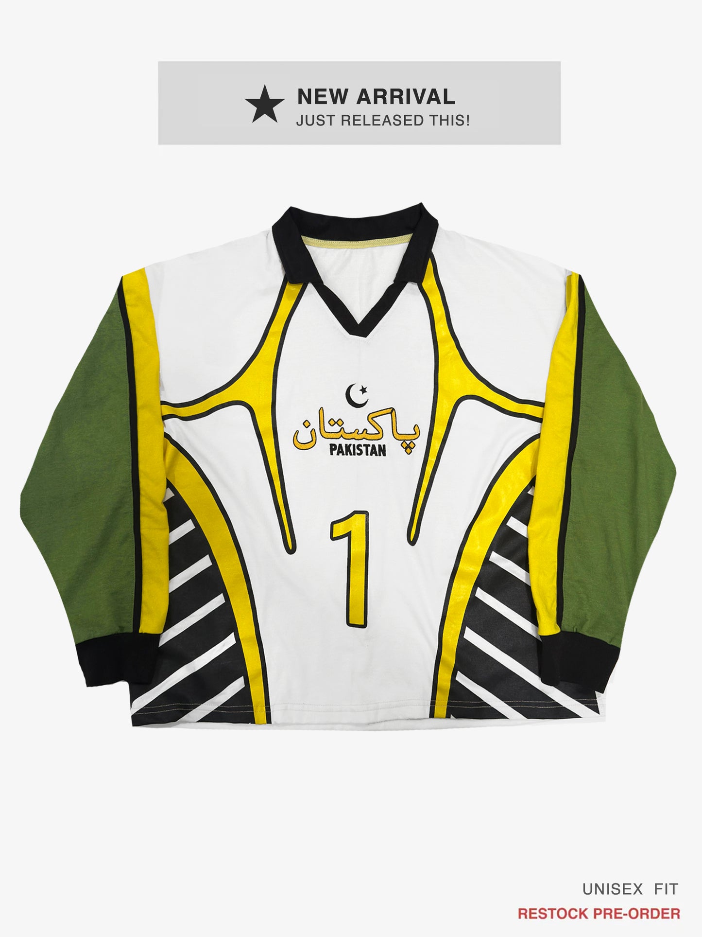 Goal Keeper LS Pakistan Geometric Cotton Jersey: #1 | Restock Pre-Order