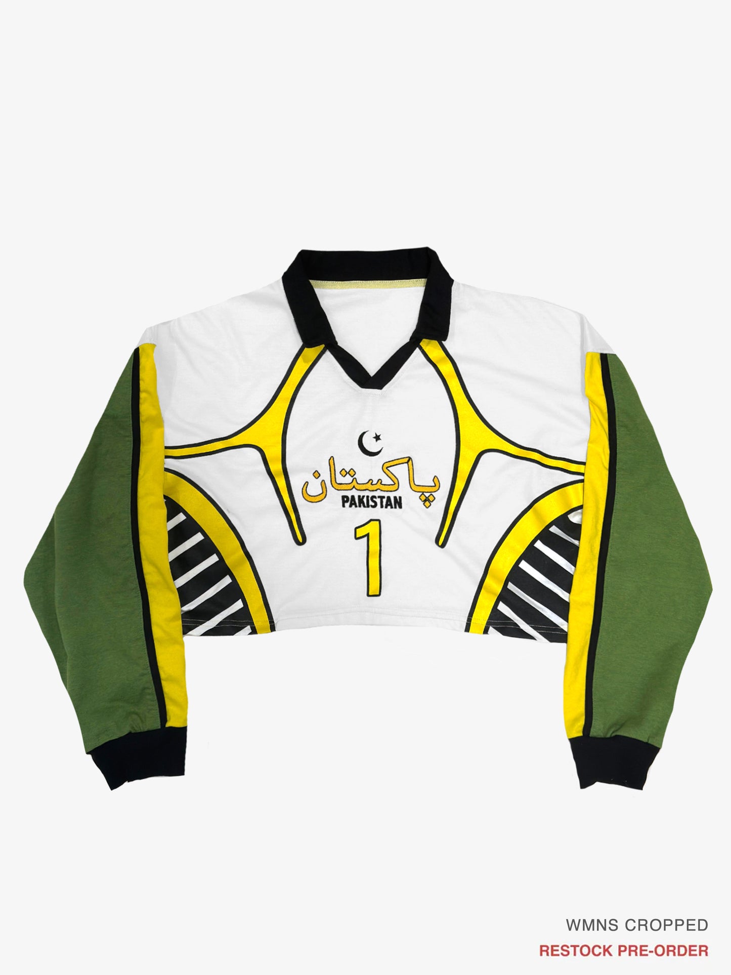 (Cropped) Goal Keeper LS Pakistan Geometric Cotton Jersey: #1 | Restock Pre-Order
