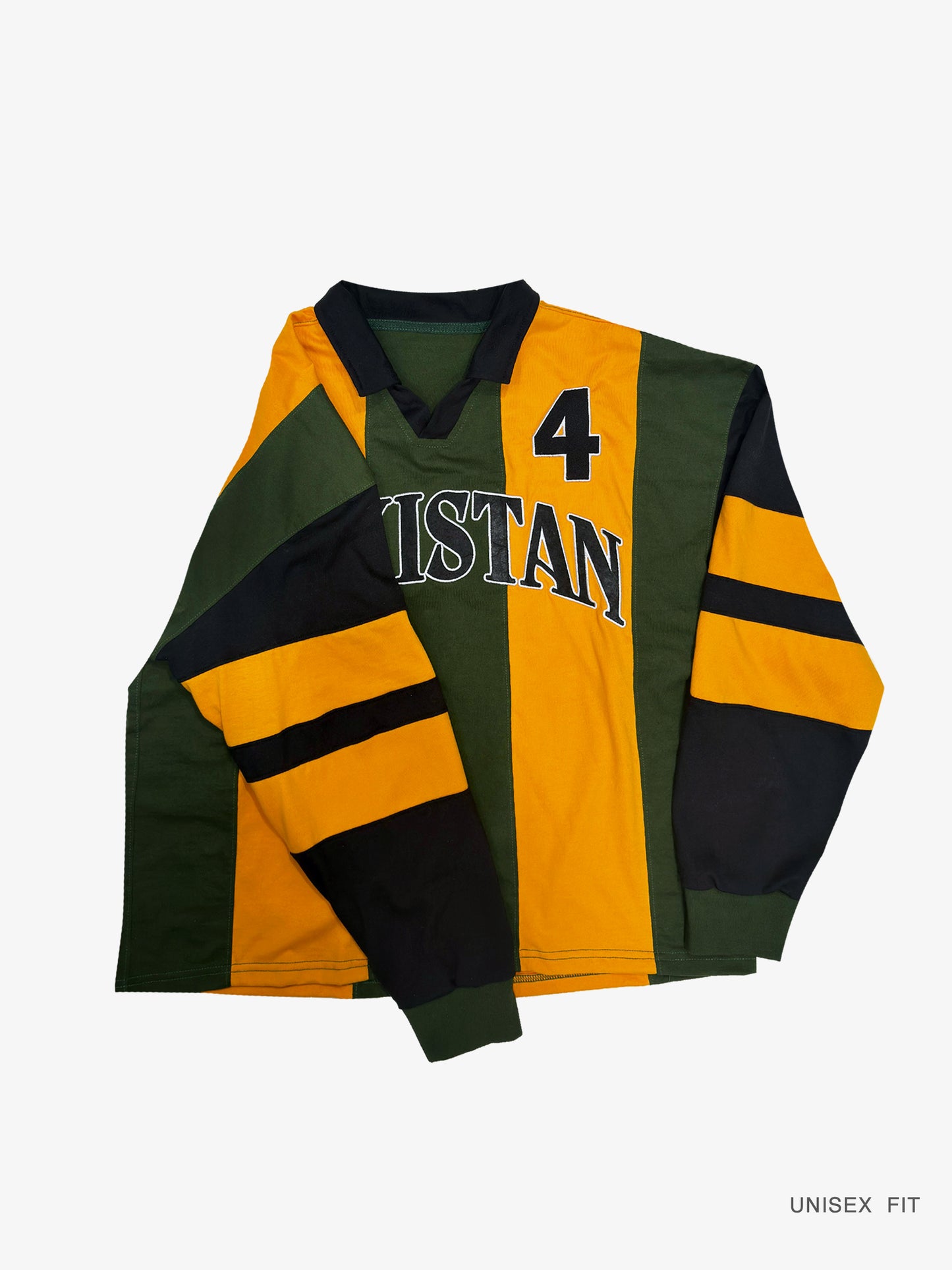 Goal Keeper LS Pakistan Striped Cotton Jersey: #4 | Restock Pre-Order