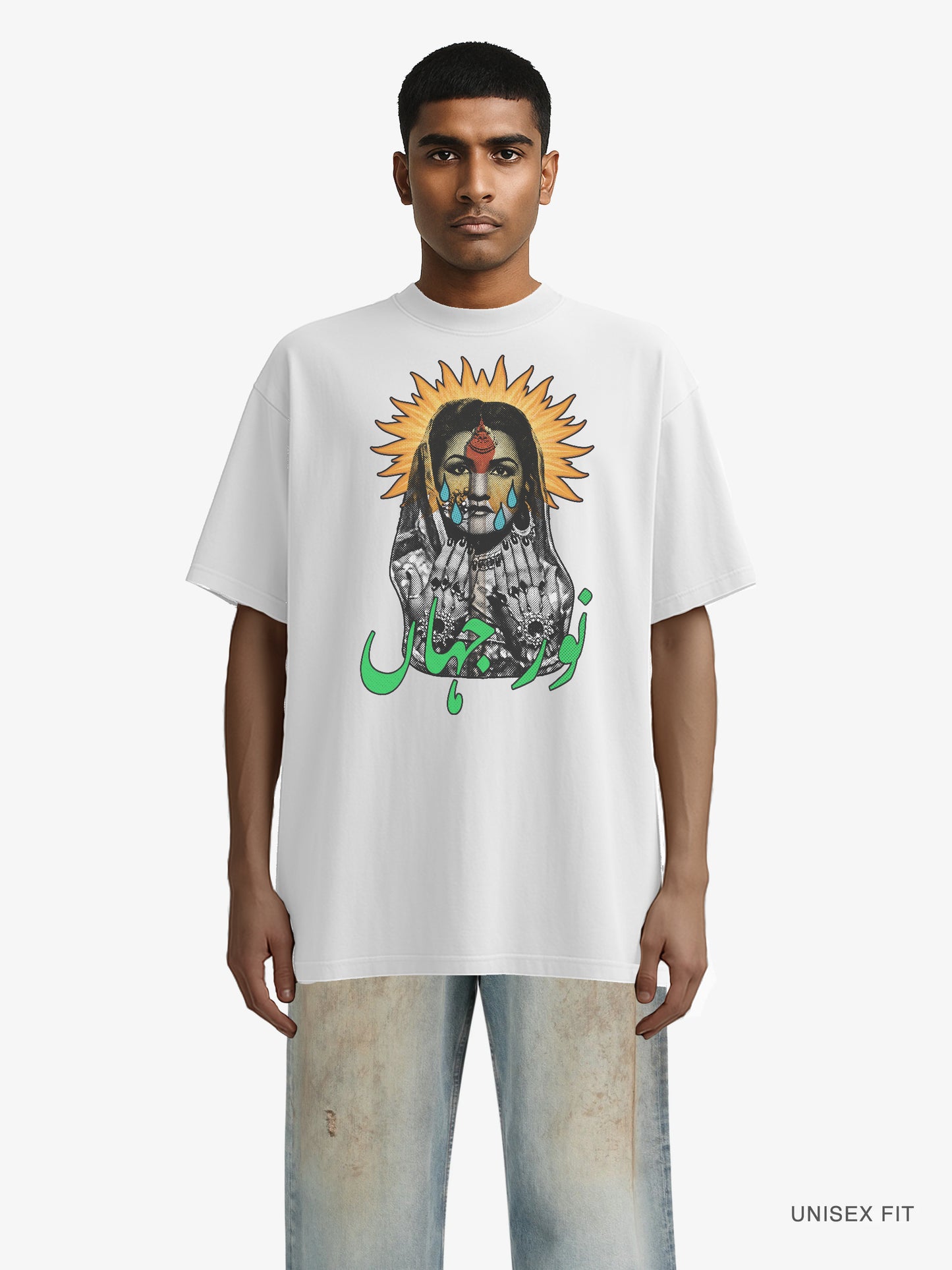 Premium Oversized | "Noor Jehan" Lit Matches Strike" Organic Cotton Tee