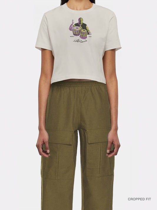 WMNS | "Nusrat F. Ali Khan World Tour" Cropped Tee