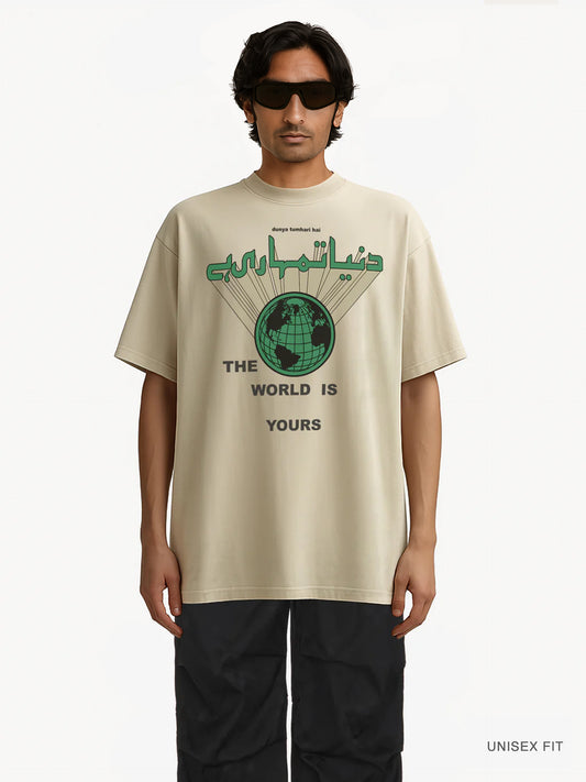 Premium Overszied | "Duniya Tumhari Hai" Organic Cotton Tee
