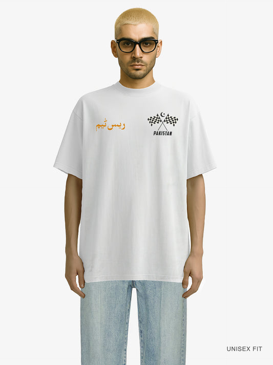 Premium Oversized | "Grand Prix Team Pakistan" Organic Cotton Tee