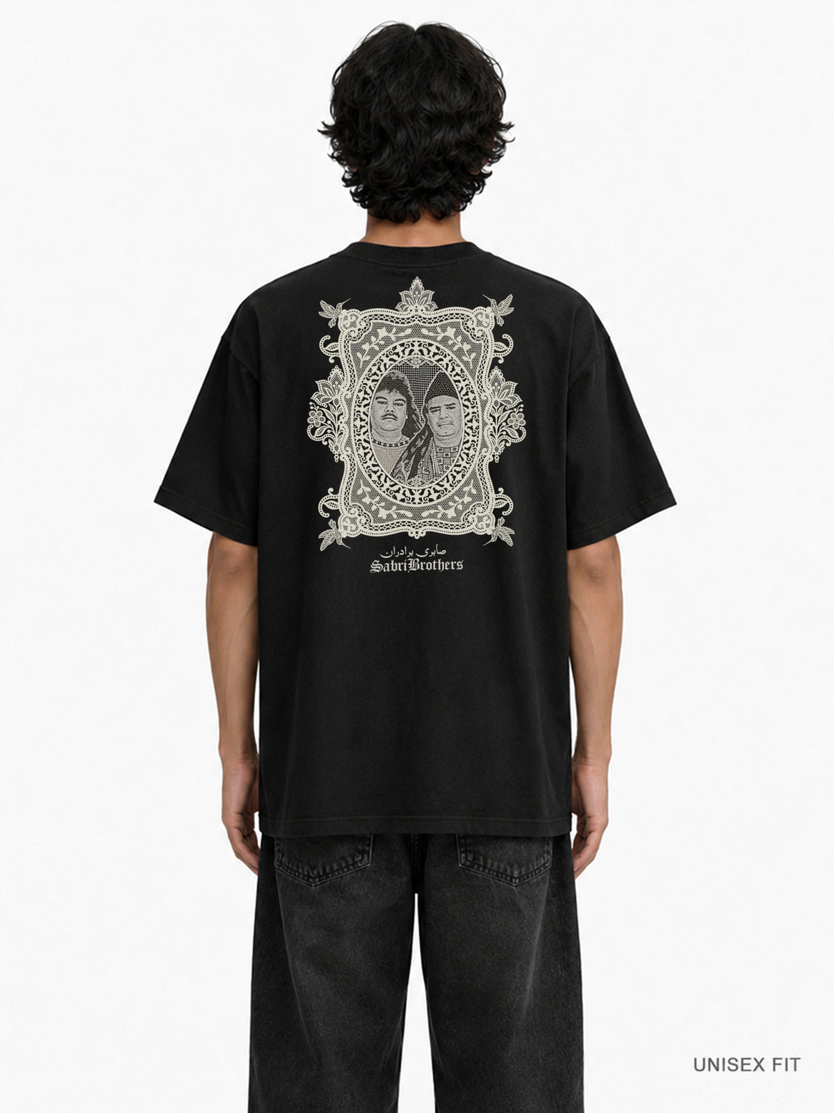 Premium Oversized | Laced Art "Sabri Brothers" Tee: Black