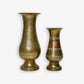 Vintage | Hand-Tooled Brass Vases Mismatched Set