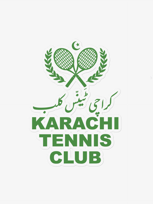 Merch | Large “Karachi Tennis Club” Vinyl Sticker