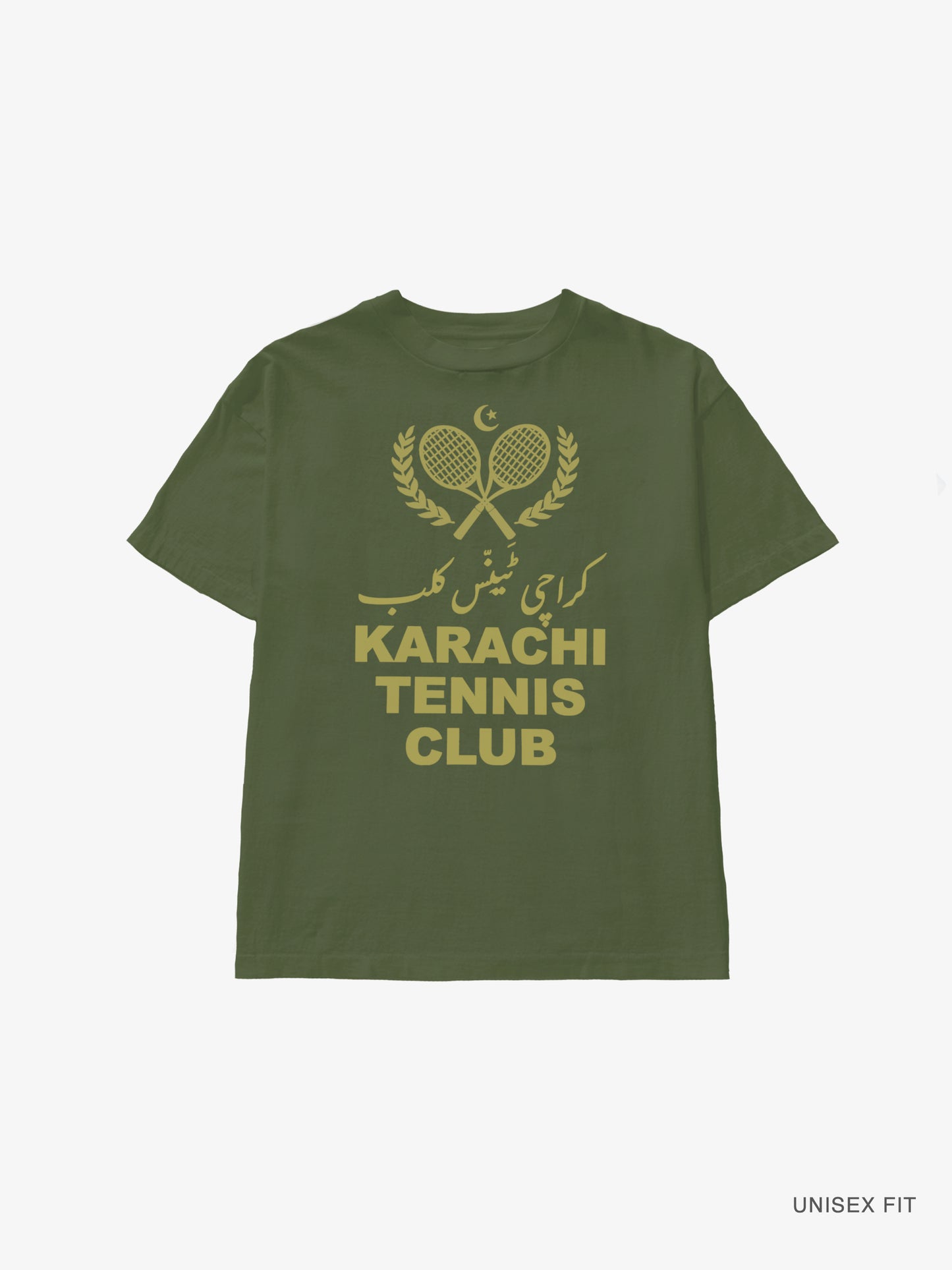 Merch | "Karachi Tennis Club" Classic Tee : Olive