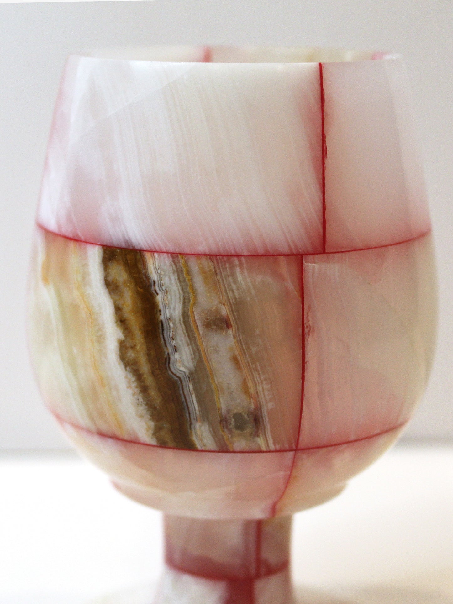 Vintage | Patched Natural Onyx Goblet Cup